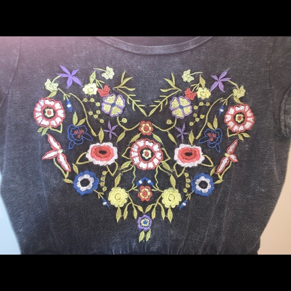 Charcoal Embroidered En Creme Dress - Picture 5 of 5